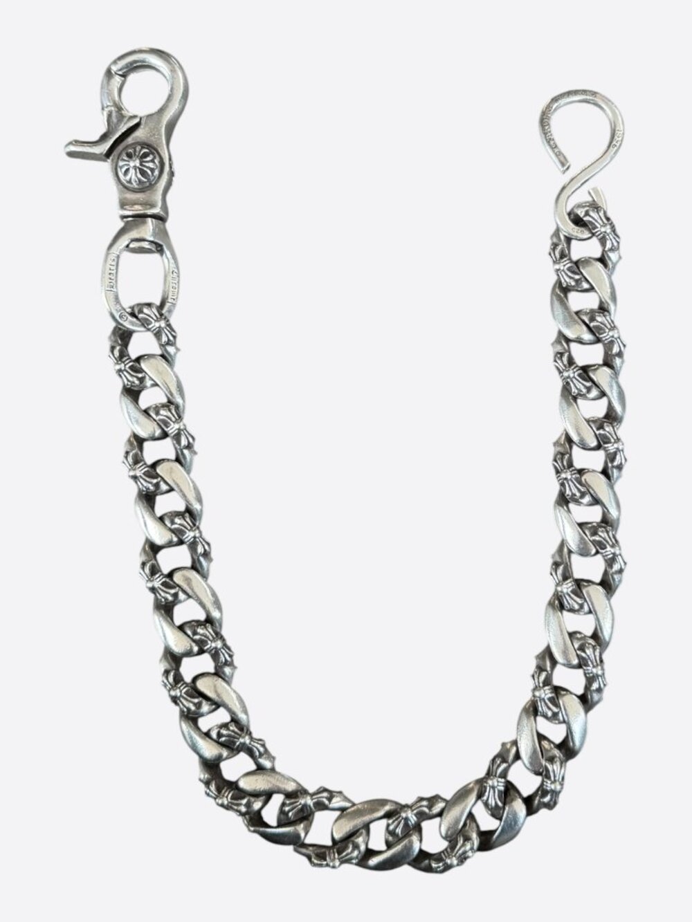 Chrome Hearts Silver Fancy Cuban Wallet Chain